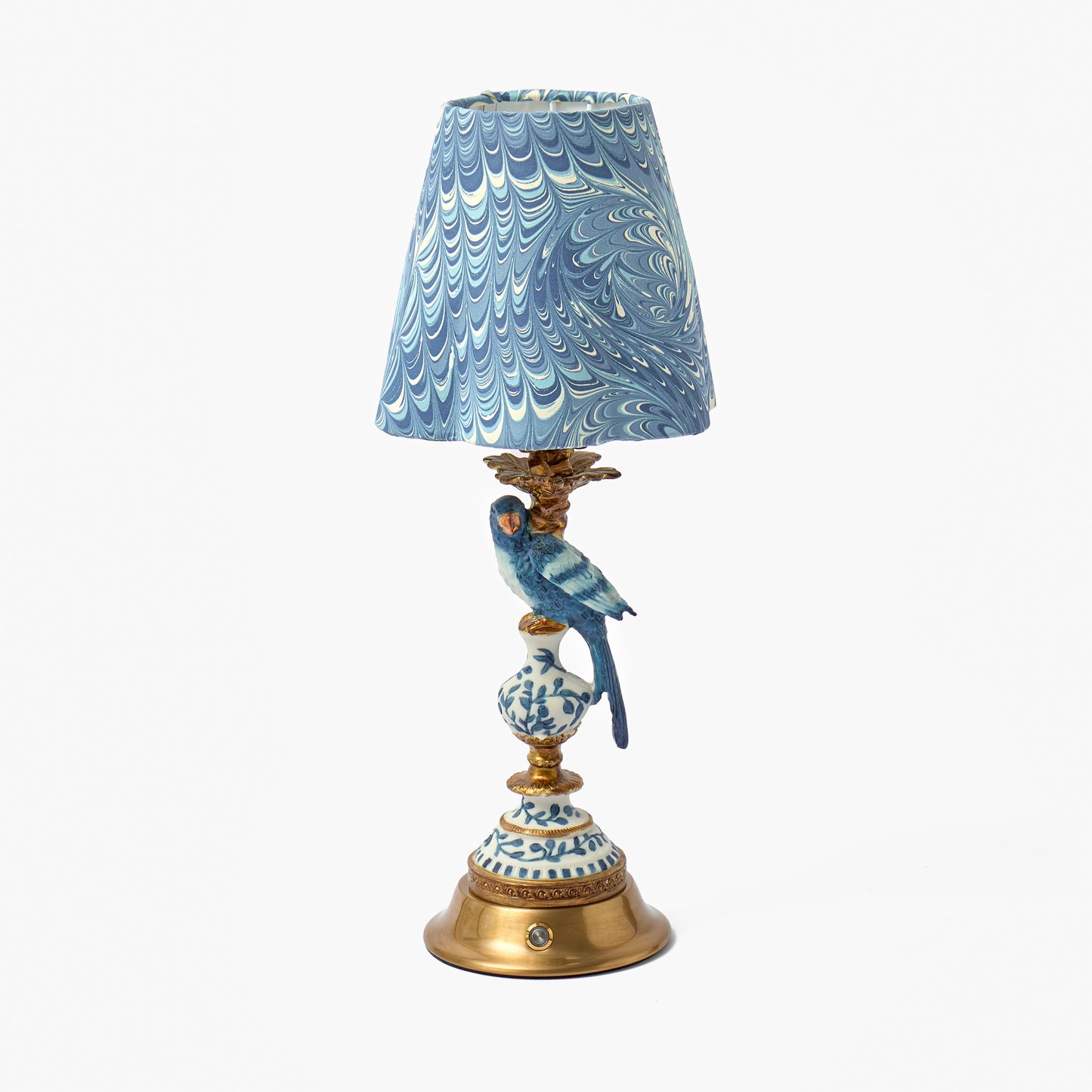 Blue Marble Paper Lampshade (18cm)