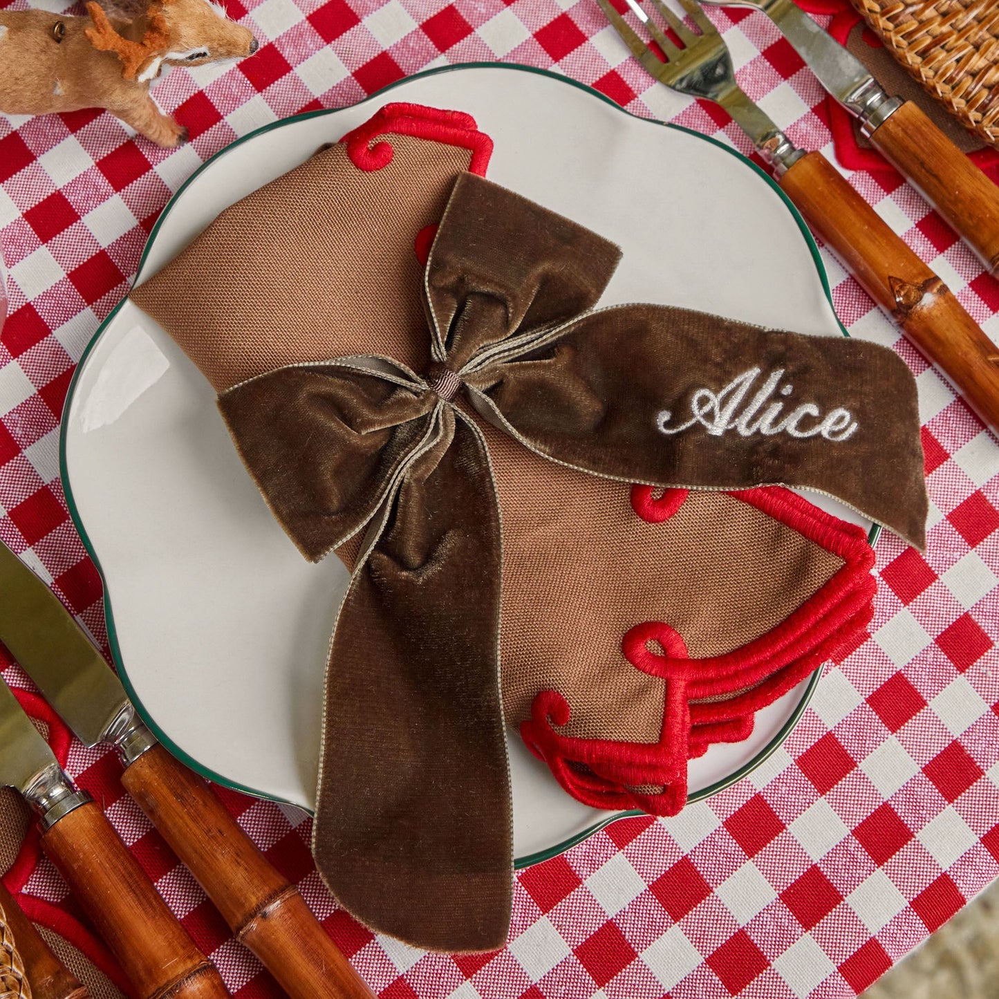 Chocolate Personalisable Bow
