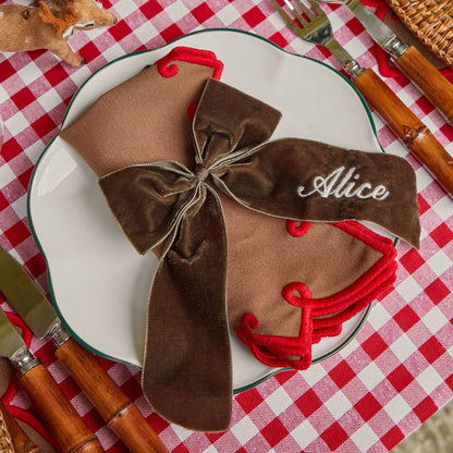 Chocolate Personalisable Bow