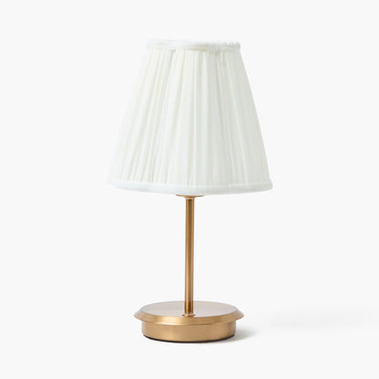 Cream Pleated Lampshade (18cm)