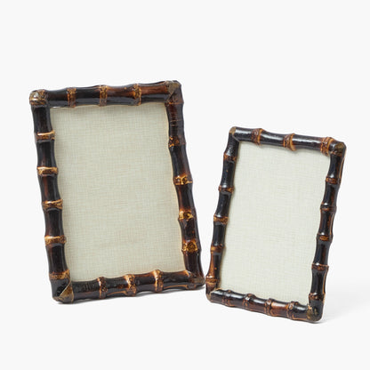 Burnt Bamboo Photo Frames (Set of 2)
