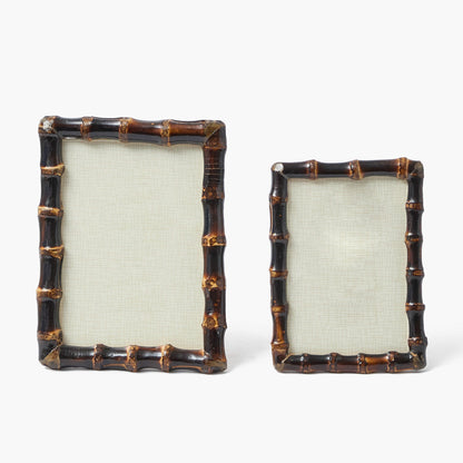 Burnt Bamboo Photo Frames (Set of 2)