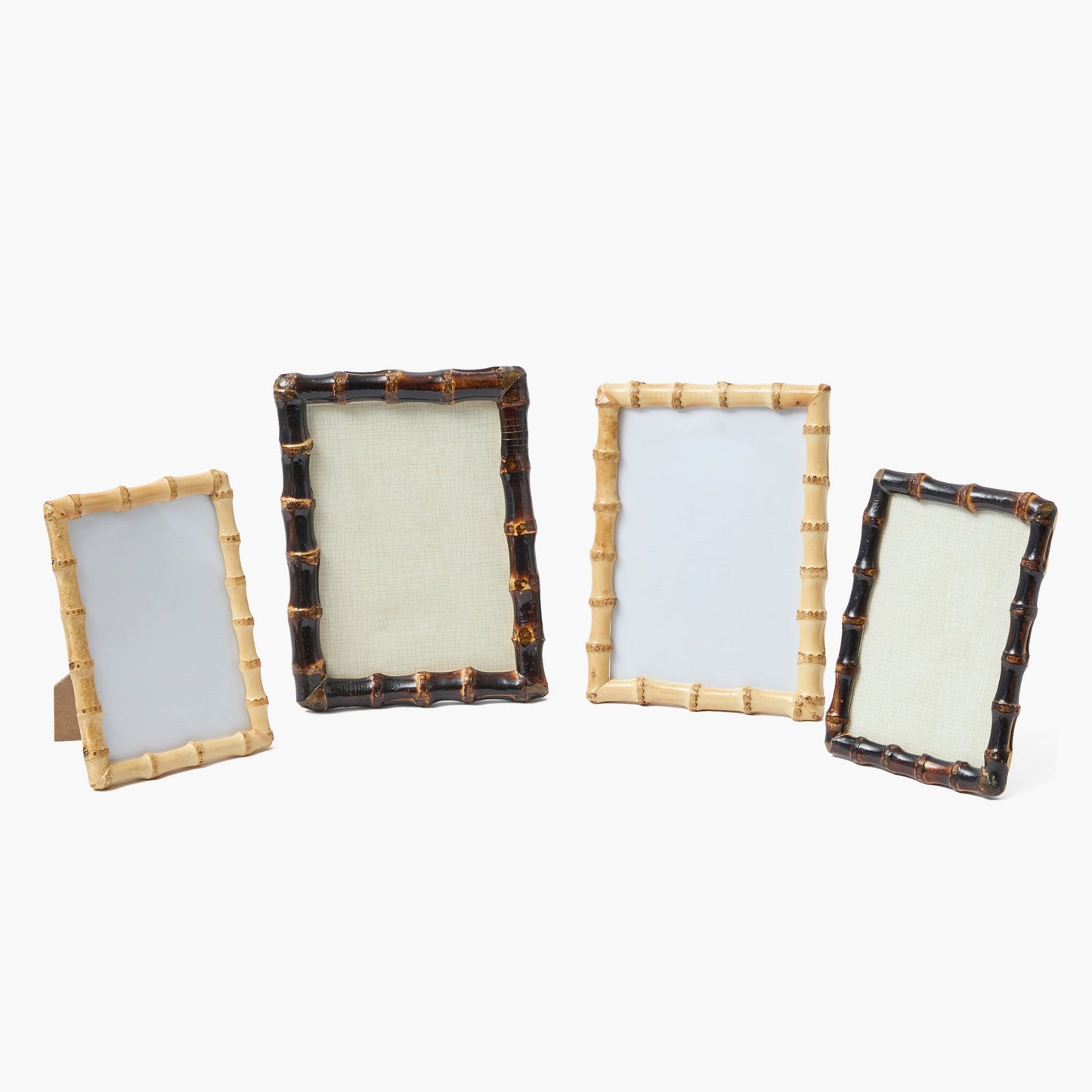 Burnt Bamboo Photo Frames (Set of 2)