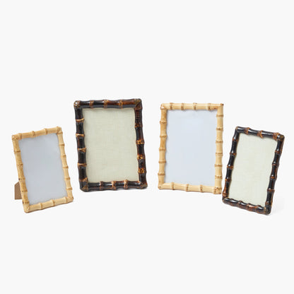 Burnt Bamboo Photo Frames (Set of 2)