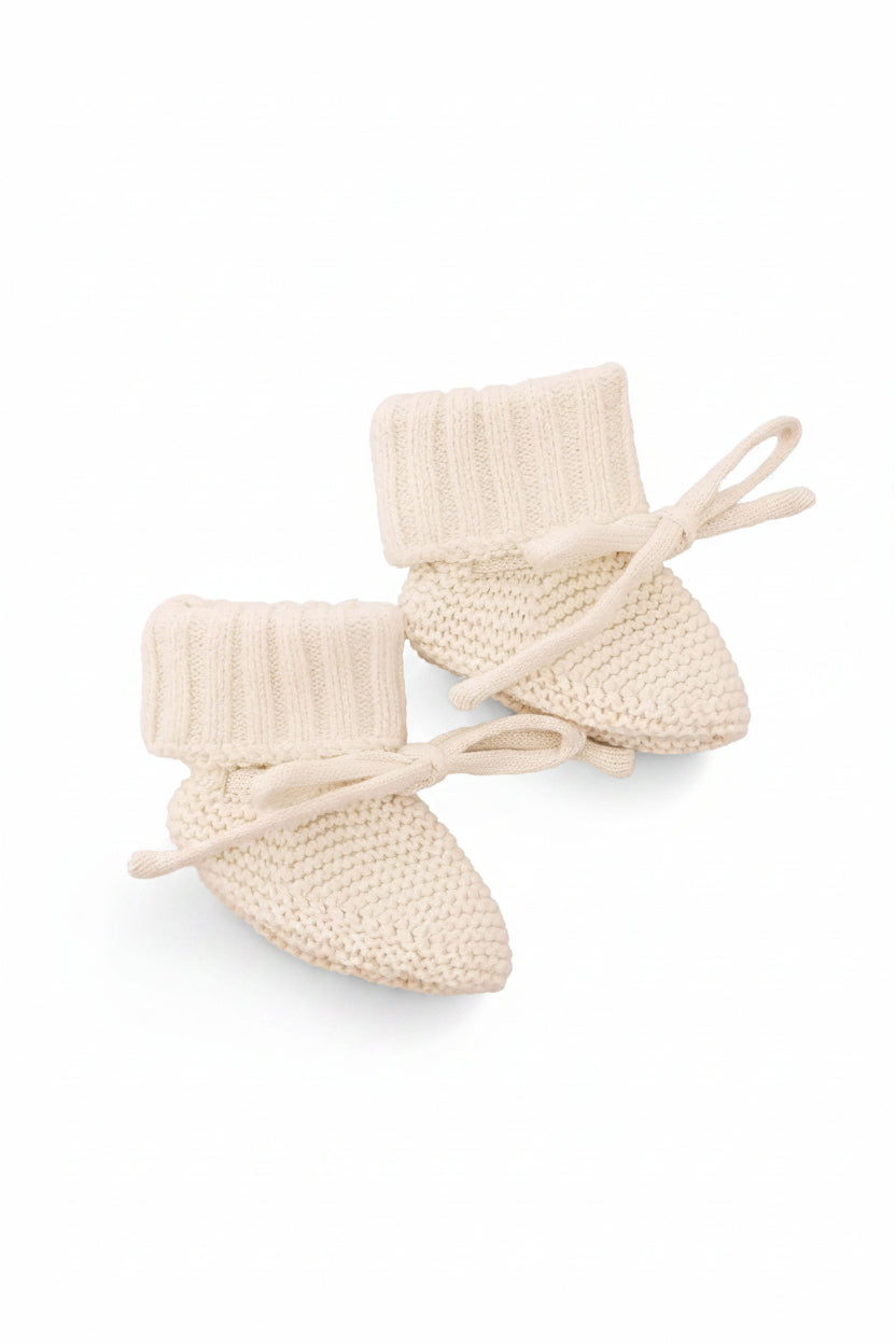 Knit Baby Booties | Sweet Neutrals