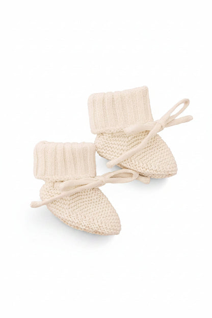 Knit Baby Booties | Sweet Neutrals