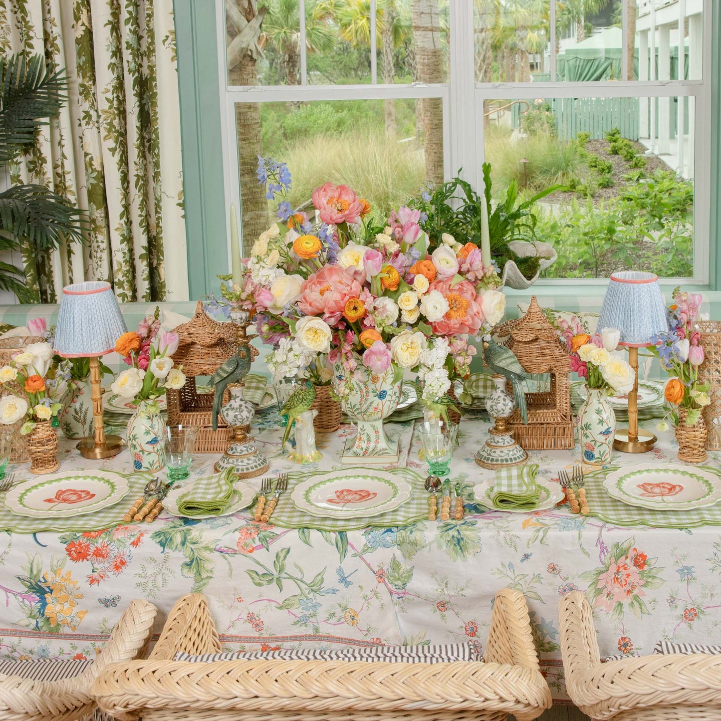 Green Eloise Gingham Napkins (Set of 4)