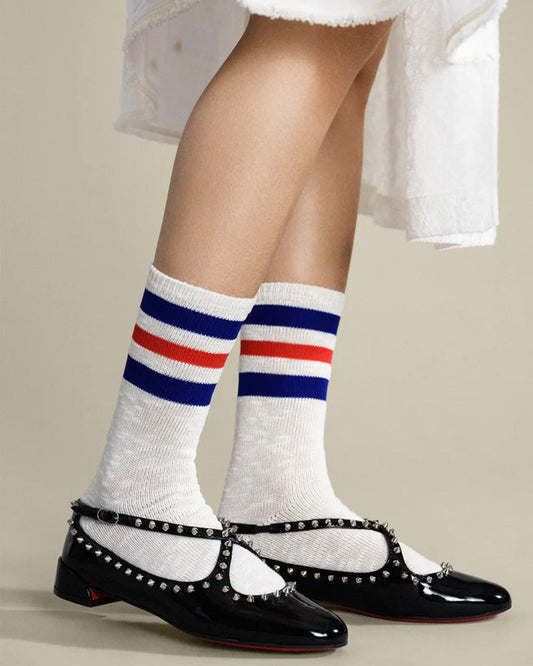 Varsity Slub Crew Socks