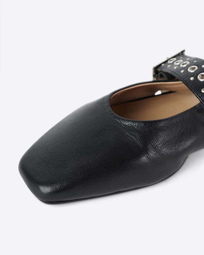 Pearl Slingback Ballet Flat - Black