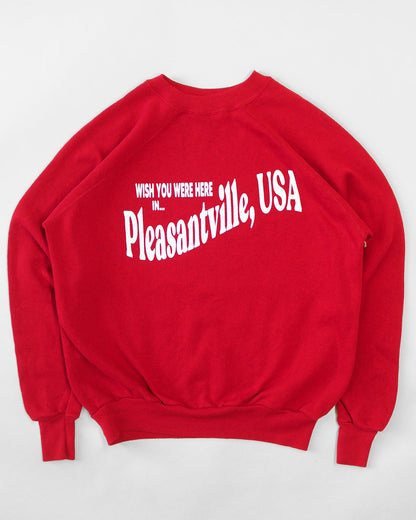Wish You Were Here In Pleasantville Sweatshirt - Red