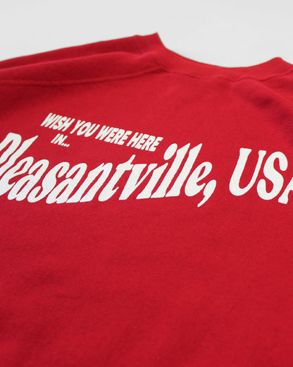 Wish You Were Here In Pleasantville Sweatshirt - Red