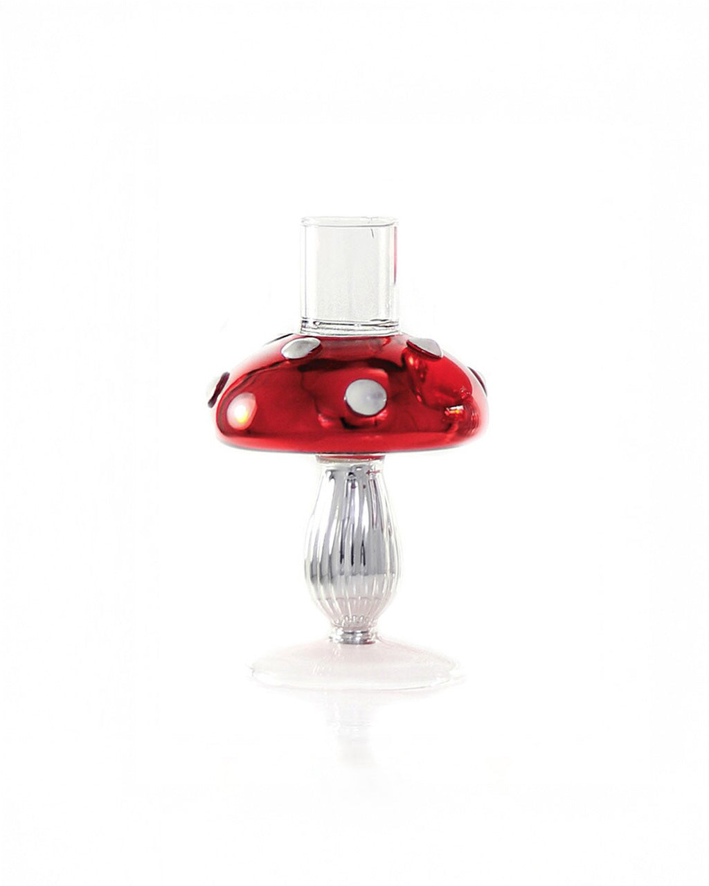 Small Red Mushroom Candlestick