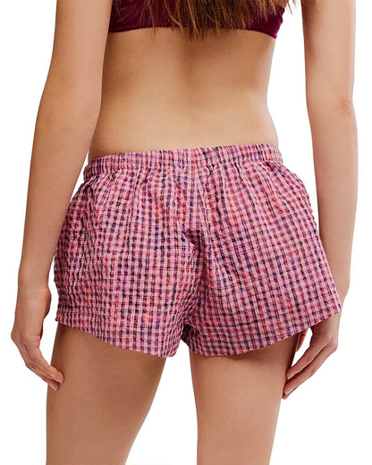Cross My Heart Boxer Shorts - Pink Combo