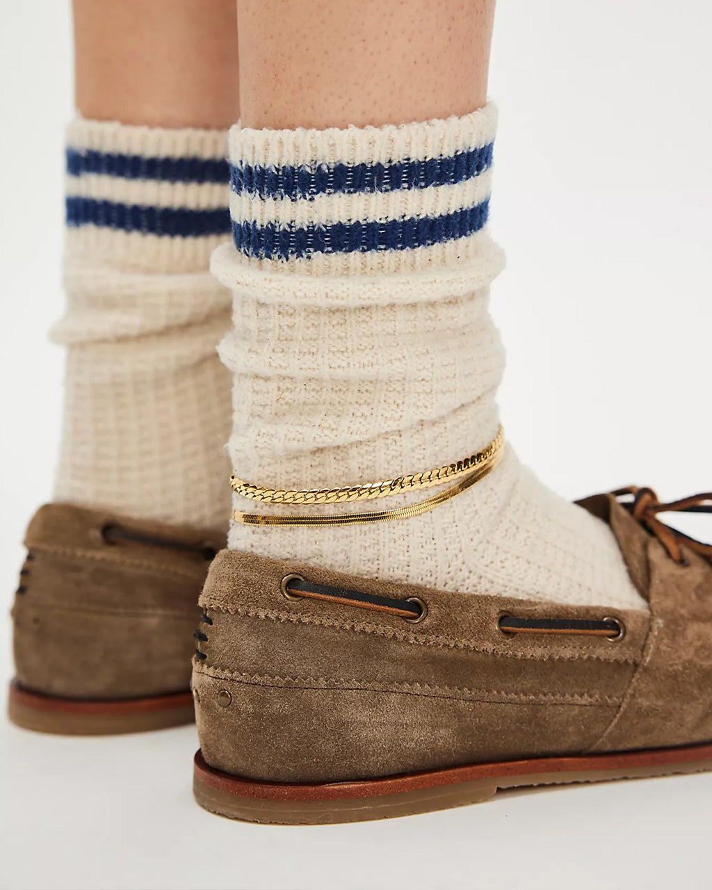 We The Free Benny Boat Shoe - Grey Taupe Suede