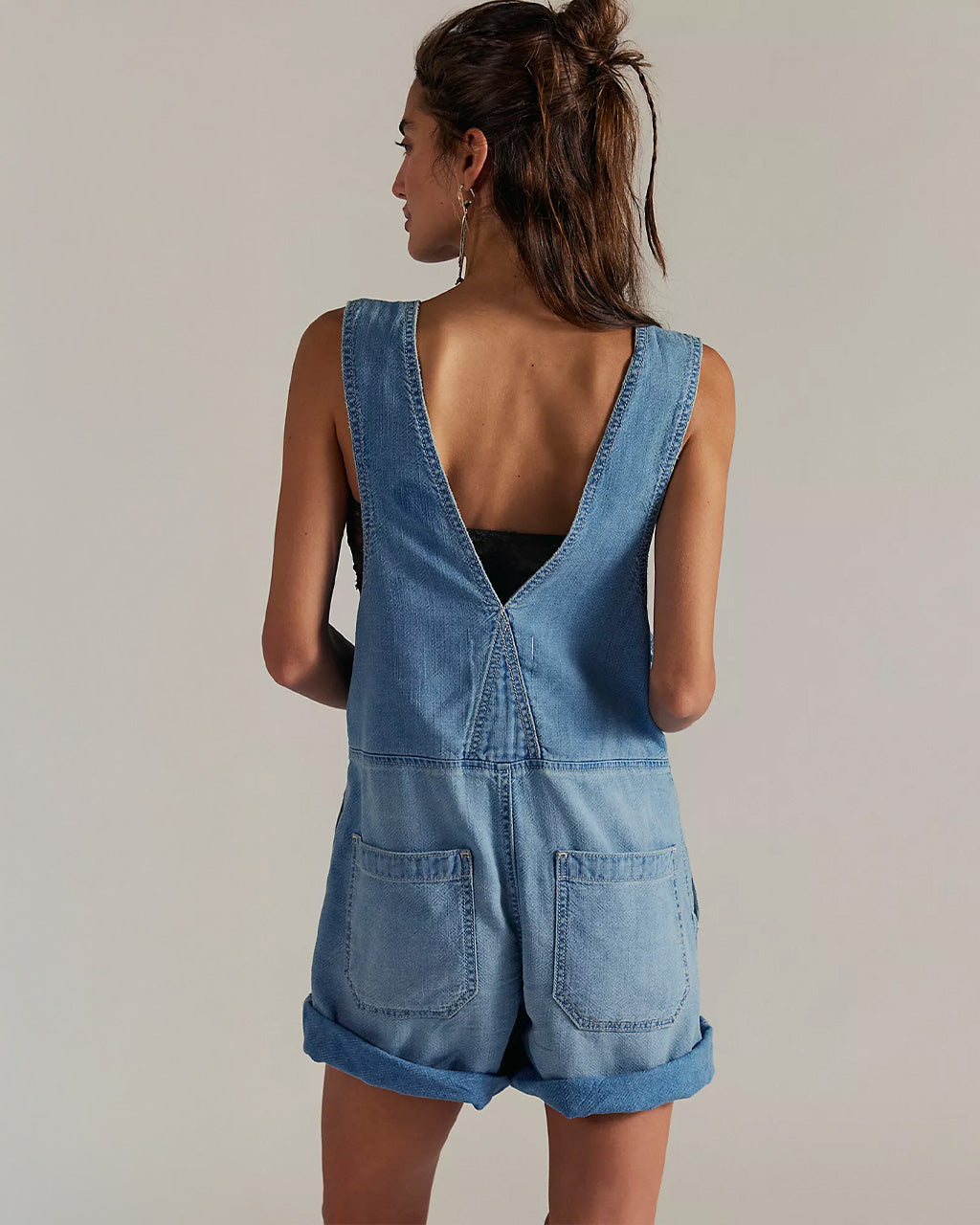 We The Free Jude Shortalls - Light Indigo