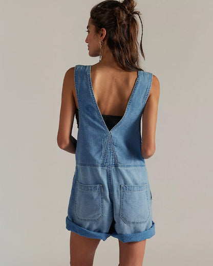 We The Free Jude Shortalls - Light Indigo