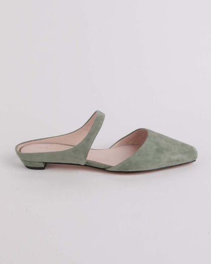 Lourdes Slide On Mule - Sage