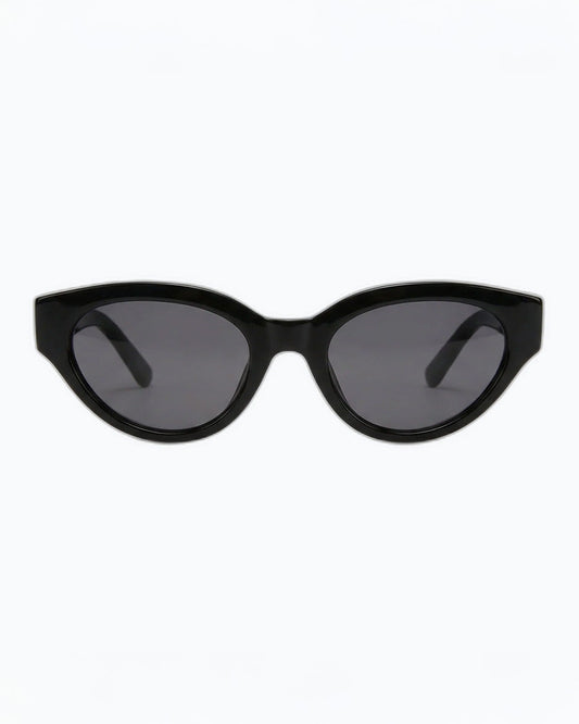Monroe Vintage Polarized Cat-Eye Sunglasses - Black