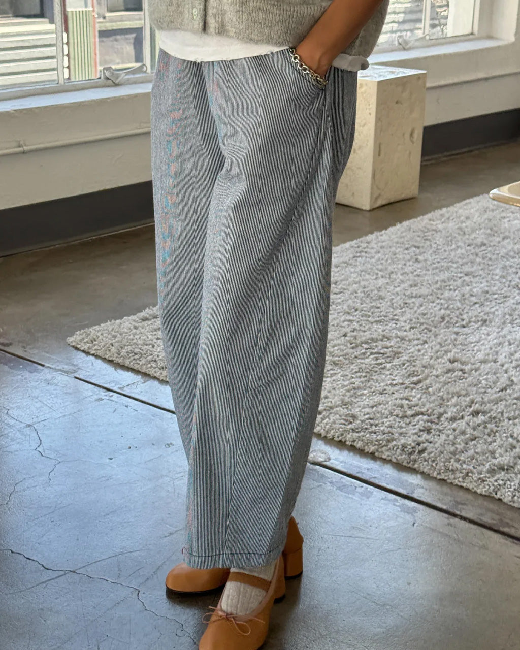 Arc Pants - Blue Stripe