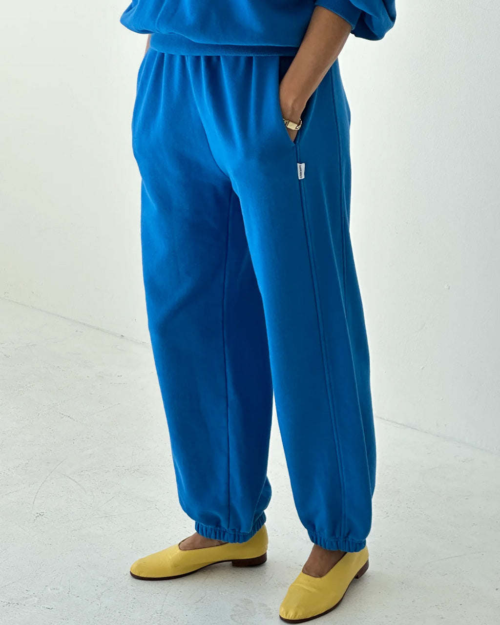 French Terry Balloon Pants - Lagoon