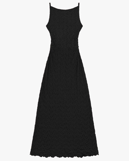 Maya Crinkle Dress - Black