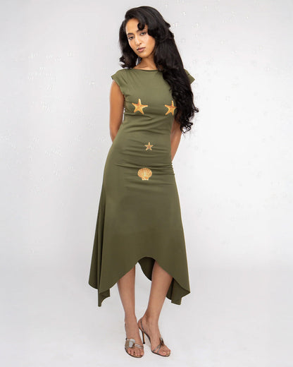 Jia Dress - Seaweed