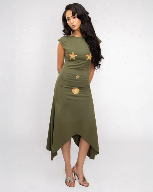 Jia Dress - Seaweed