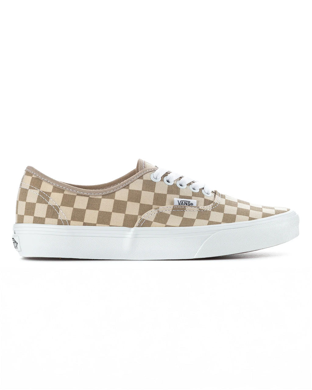 Authentic Checkerboard Sneaker - Aluminum + Oatmeal