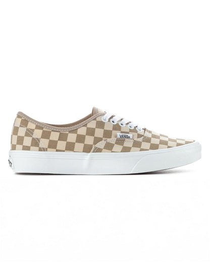 Authentic Checkerboard Sneaker - Aluminum + Oatmeal