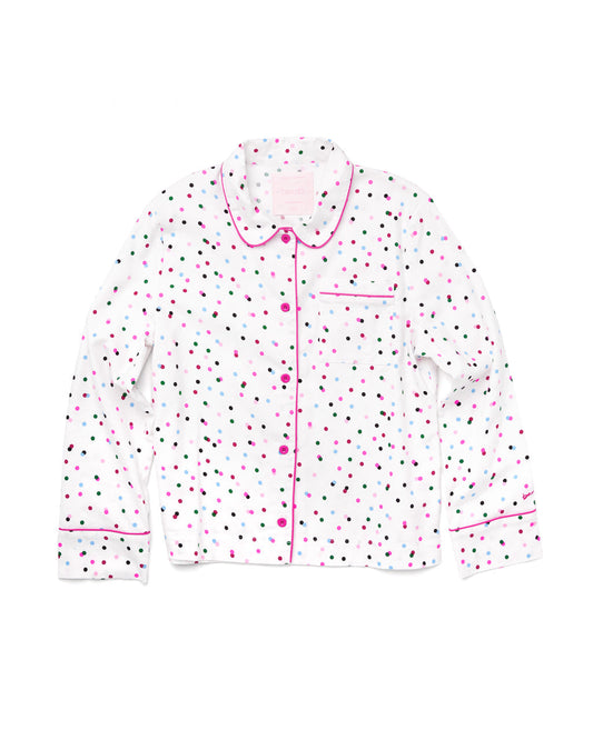 Long Sleeve Leisure Shirt - Party Dots