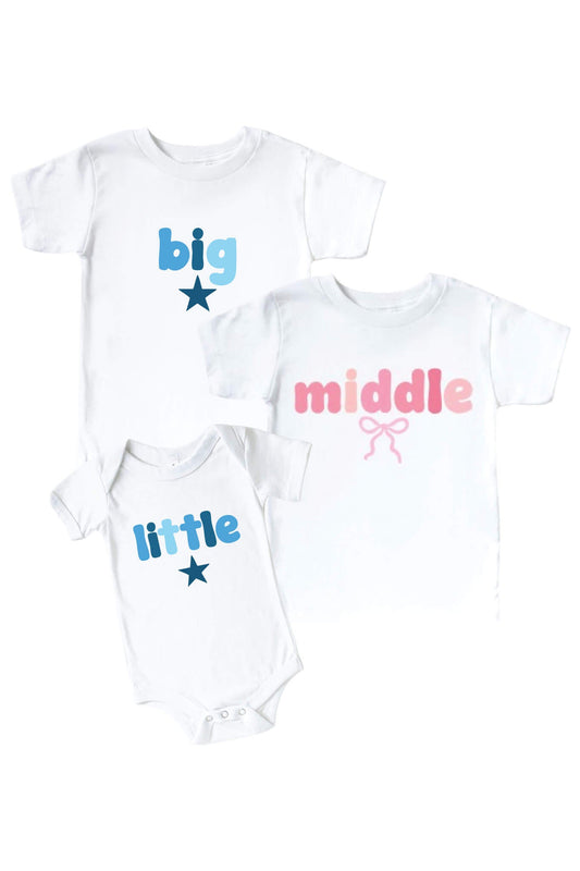 Birth Order Graphic Tee & Bodysuit | White