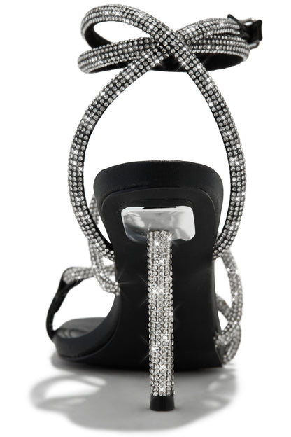 Ayiana Embellished Heels - Black