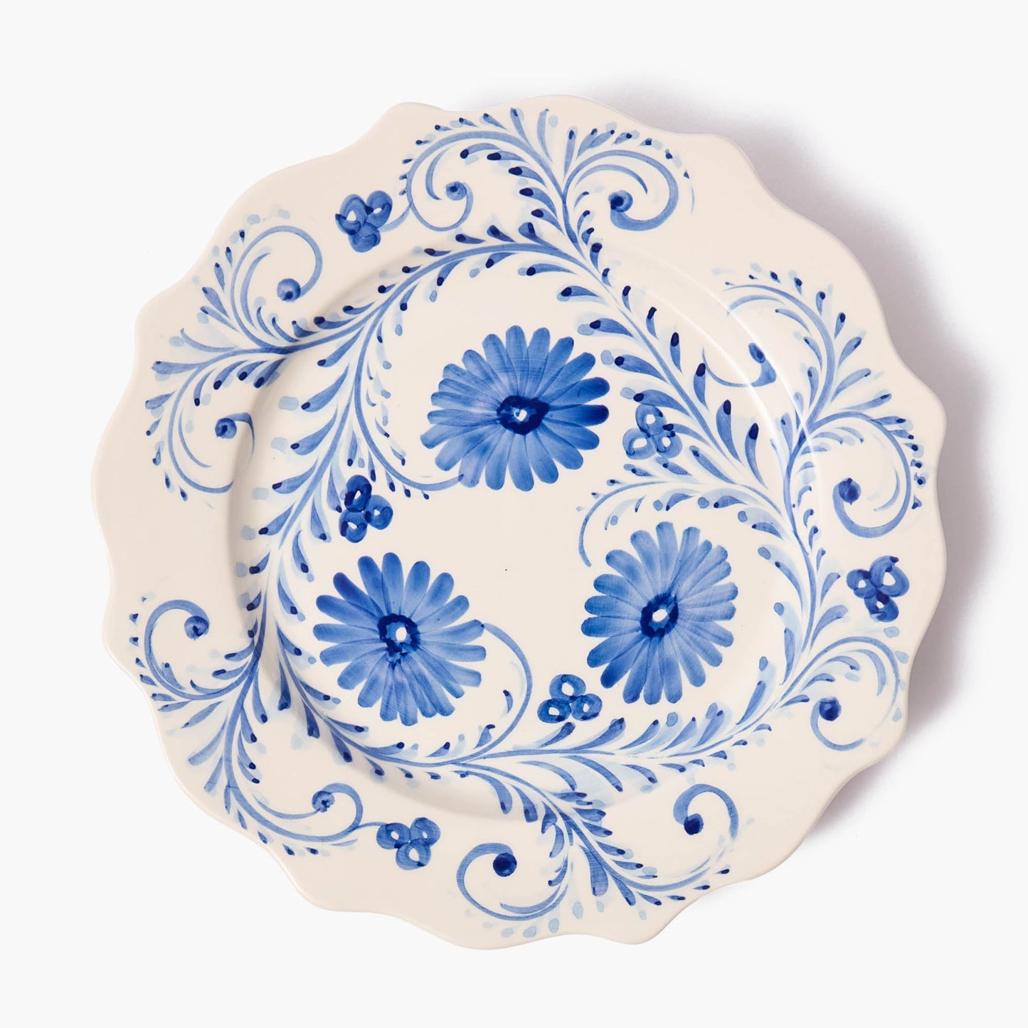 Blue Flowers Dinner Plates (Set of 4)