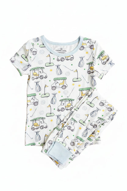 Country Club Cuties Two Piece Pajama Set | Blue