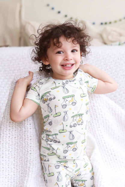 Country Club Cuties Two Piece Pajama Set | Blue