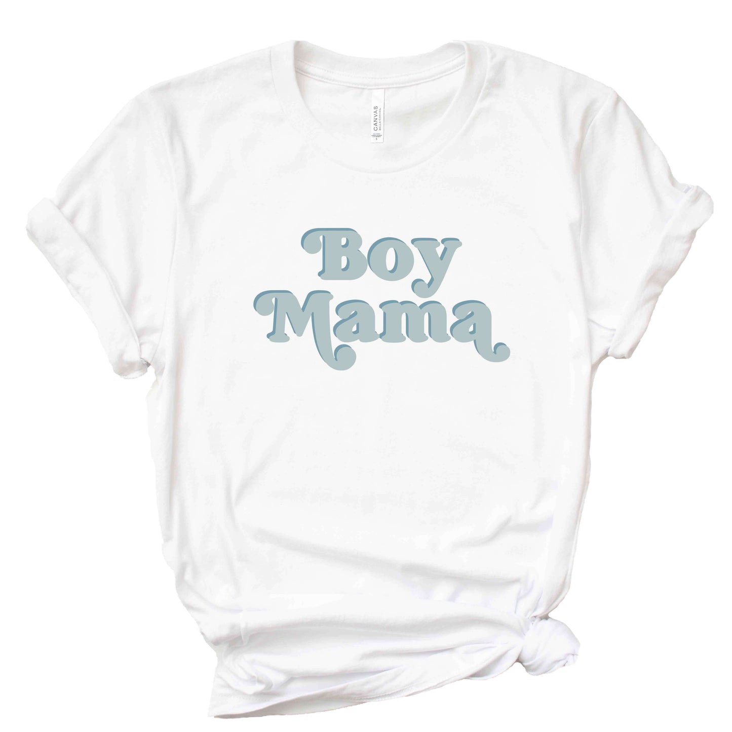 Boy Mama Graphic Tee | White
