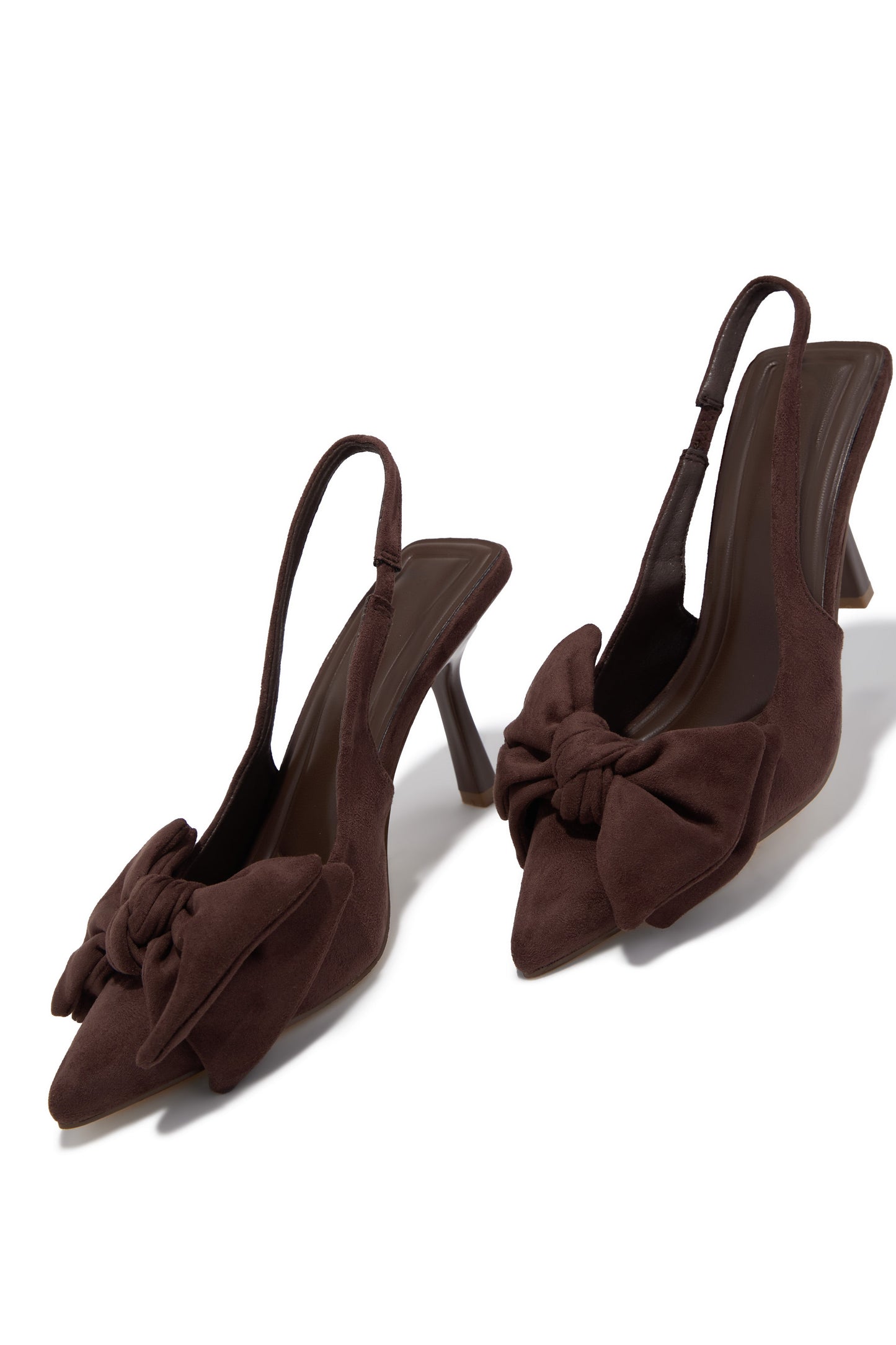 Kirstie Bow Slingback Pumps - Brown