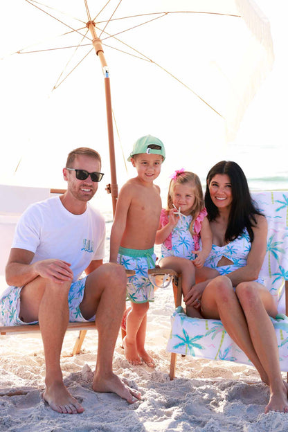 Blue Lagoon Dad Graphic Tee | White