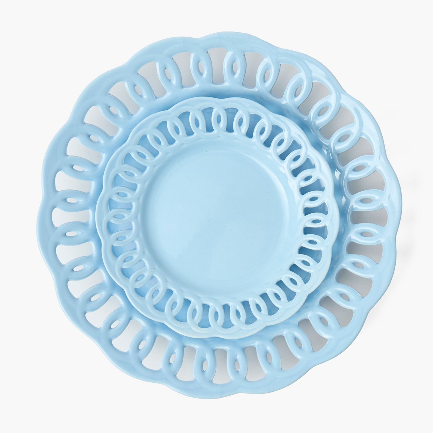 Soft Blue Lace Starter Plate