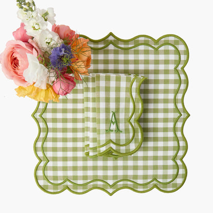 Green Eloise Gingham Napkins (Set of 4)