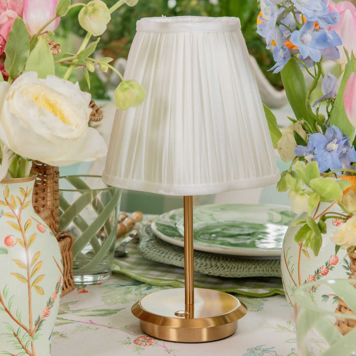 Cream Pleated Lampshade (18cm)
