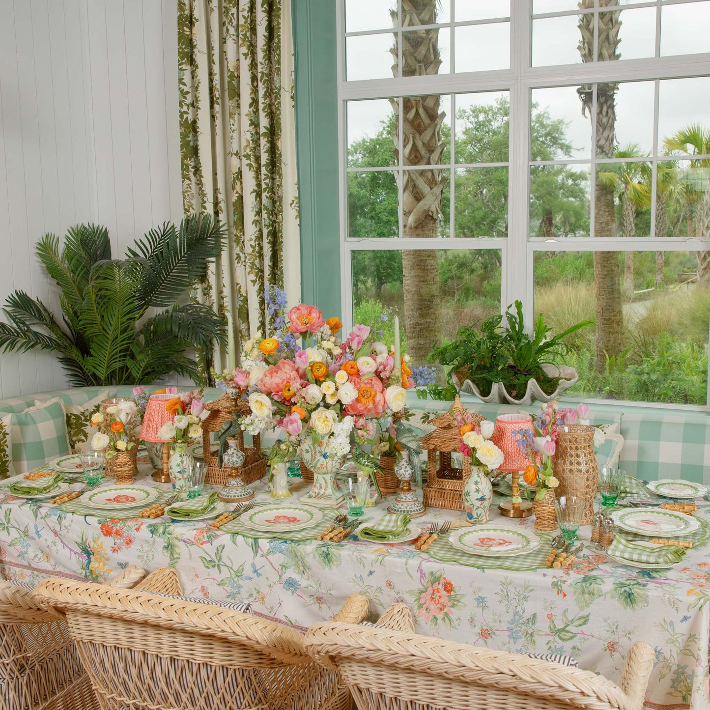 Green Eloise Gingham Napkins (Set of 4)