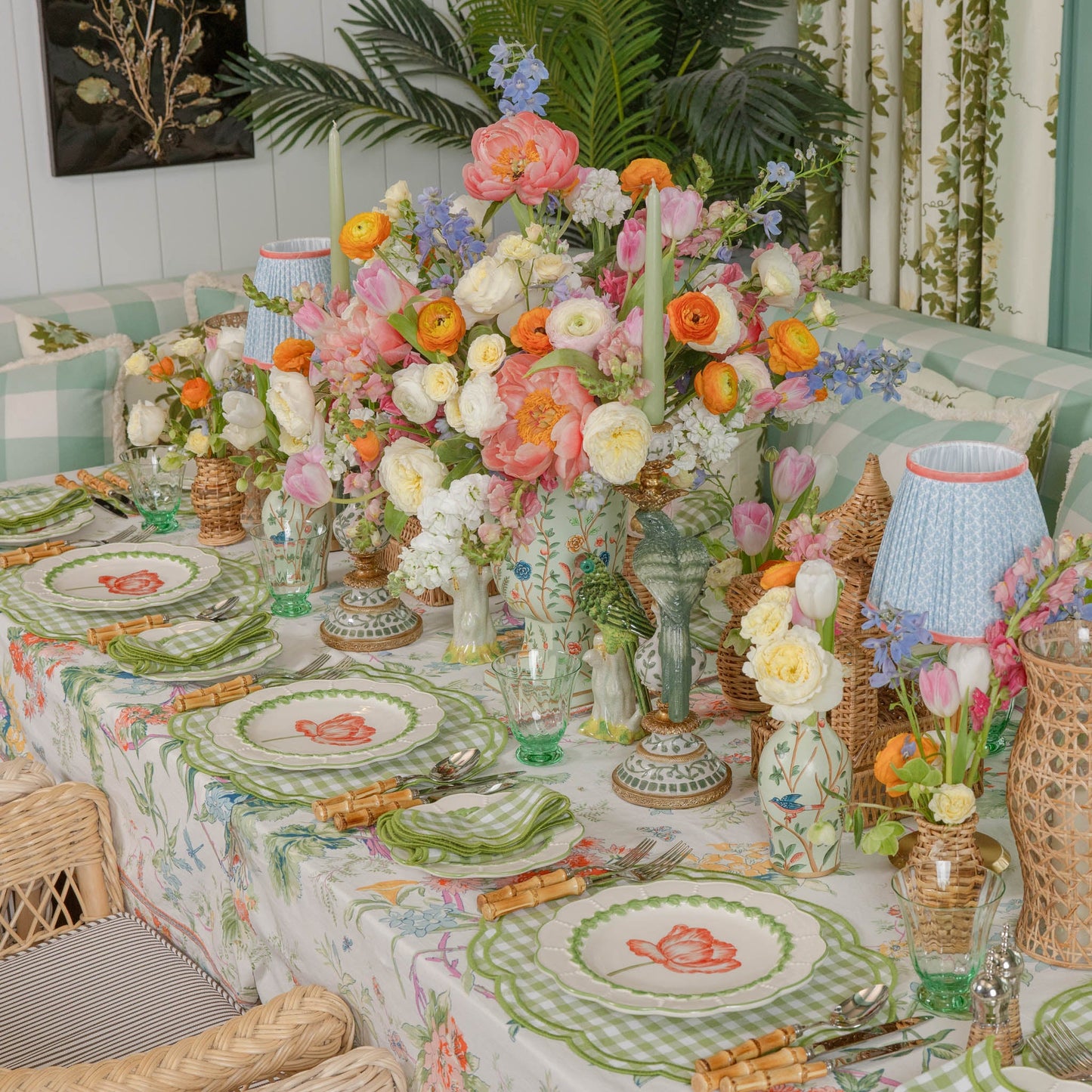 Green Eloise Gingham Napkins (Set of 4)