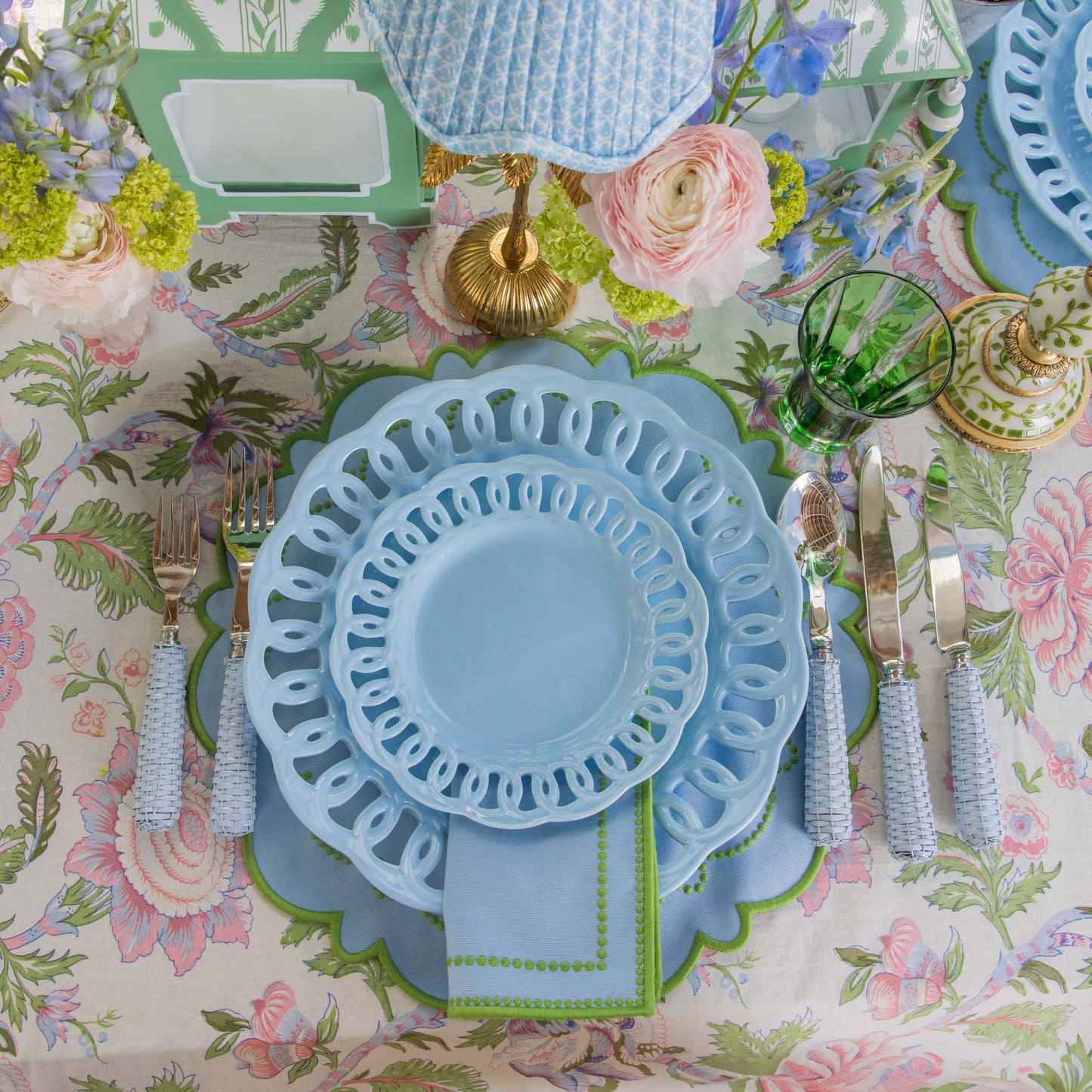 Soft Blue Lace Starter Plate