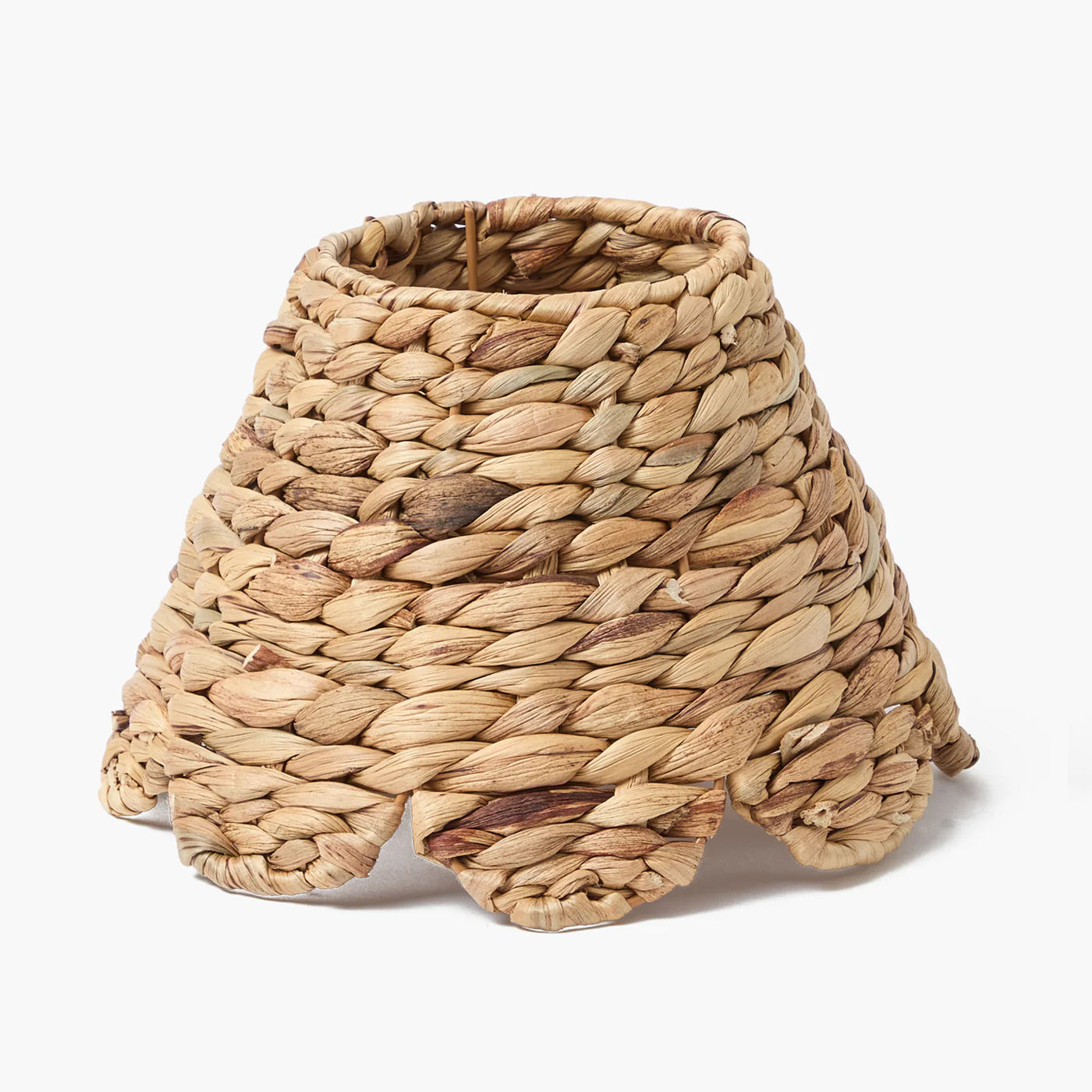 Bamboo Rechargeable Lamp with Natural Seagrass Shade (24cm)