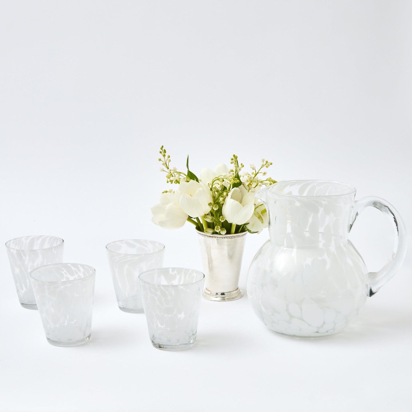 Dappled White Water Jug