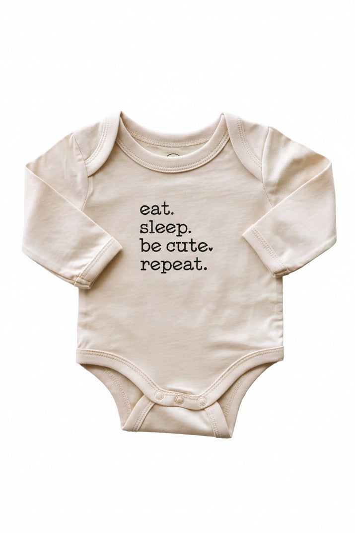 Long Sleeve Graphic Bodysuits | Natural