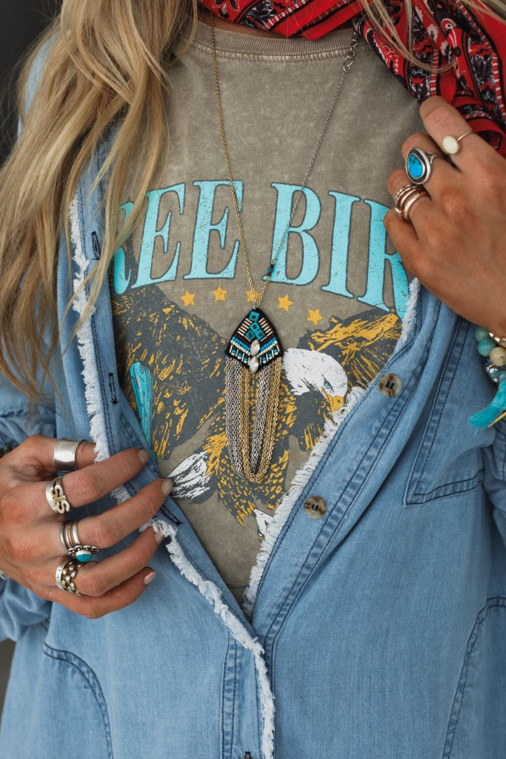 By Sea Medallion Necklace - Turquoise - Pre Order