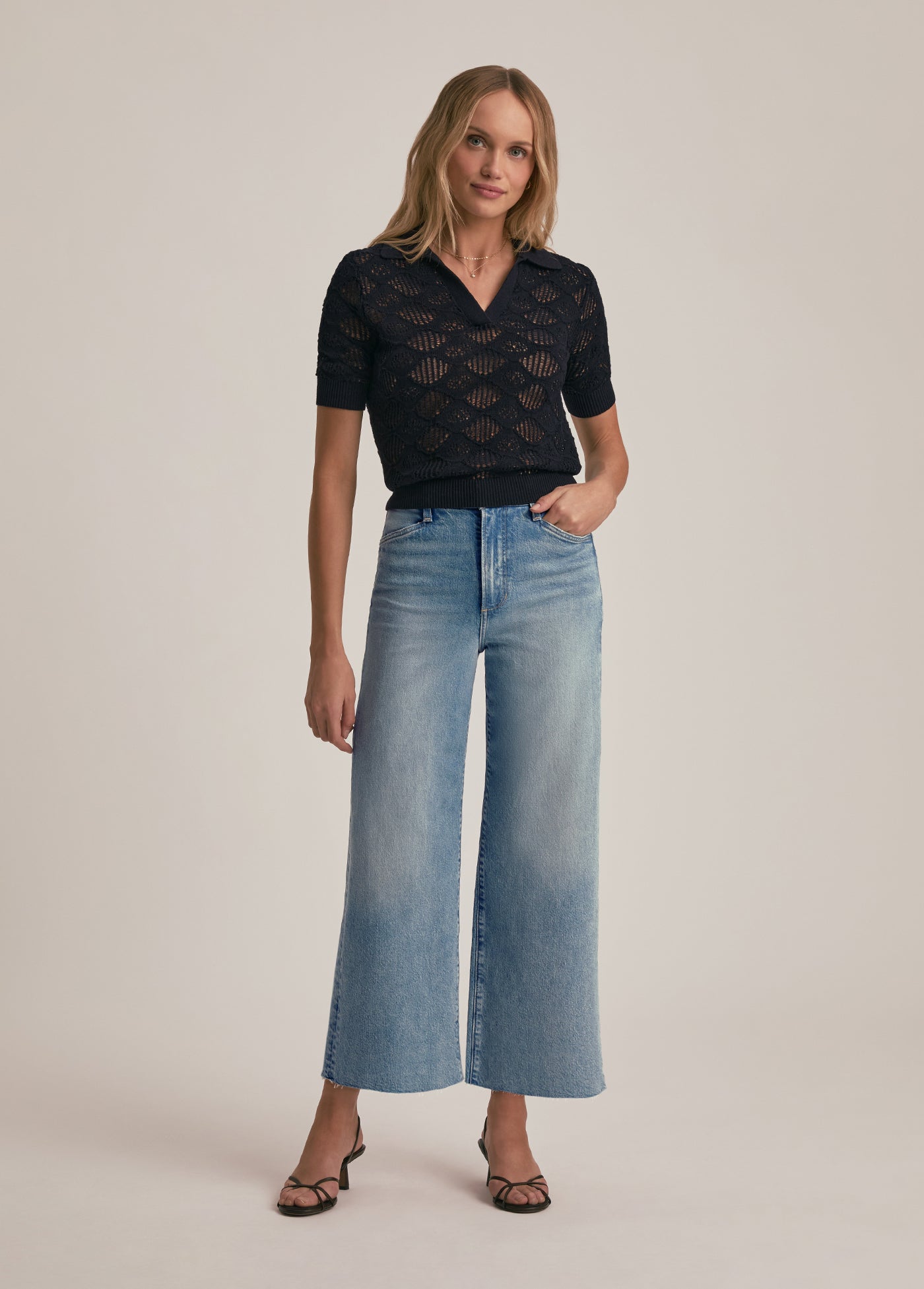 THE MISCHA SUPER HIGH RISE WIDE LEG CROP