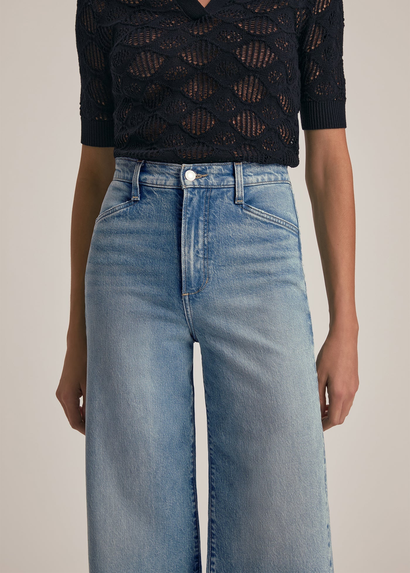 THE MISCHA SUPER HIGH RISE WIDE LEG CROP